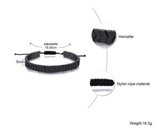 Arrow-Shaped Hematite Bracelet | Adjustable Unisex Healing Bracelet