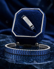 Titanium Ring & Bracelet Set – Premium Matching Jewelry for Men