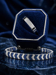 Titanium Ring & Bracelet Set – Premium Matching Jewelry for Men