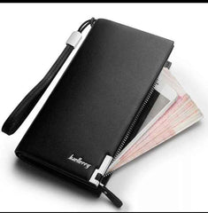 Baellerry Premium Women's Long Wallet - Luxury PU Leather Clutch, Multi-Card Holder, Mobile Purse with Wristlet Strap