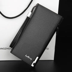 Baellerry Premium Women's Long Wallet - Luxury PU Leather Clutch, Multi-Card Holder, Mobile Purse with Wristlet Strap